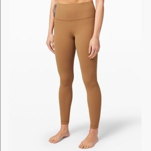 Lululemon Align leggings 28” size 4 - saddle brown